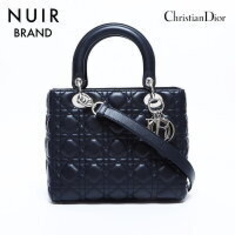 Christian Dior Lady leather handbag black
